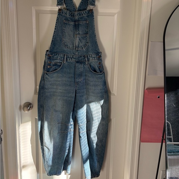 We The Free Good Luck Barrel Overalls - Picture 2 of 5